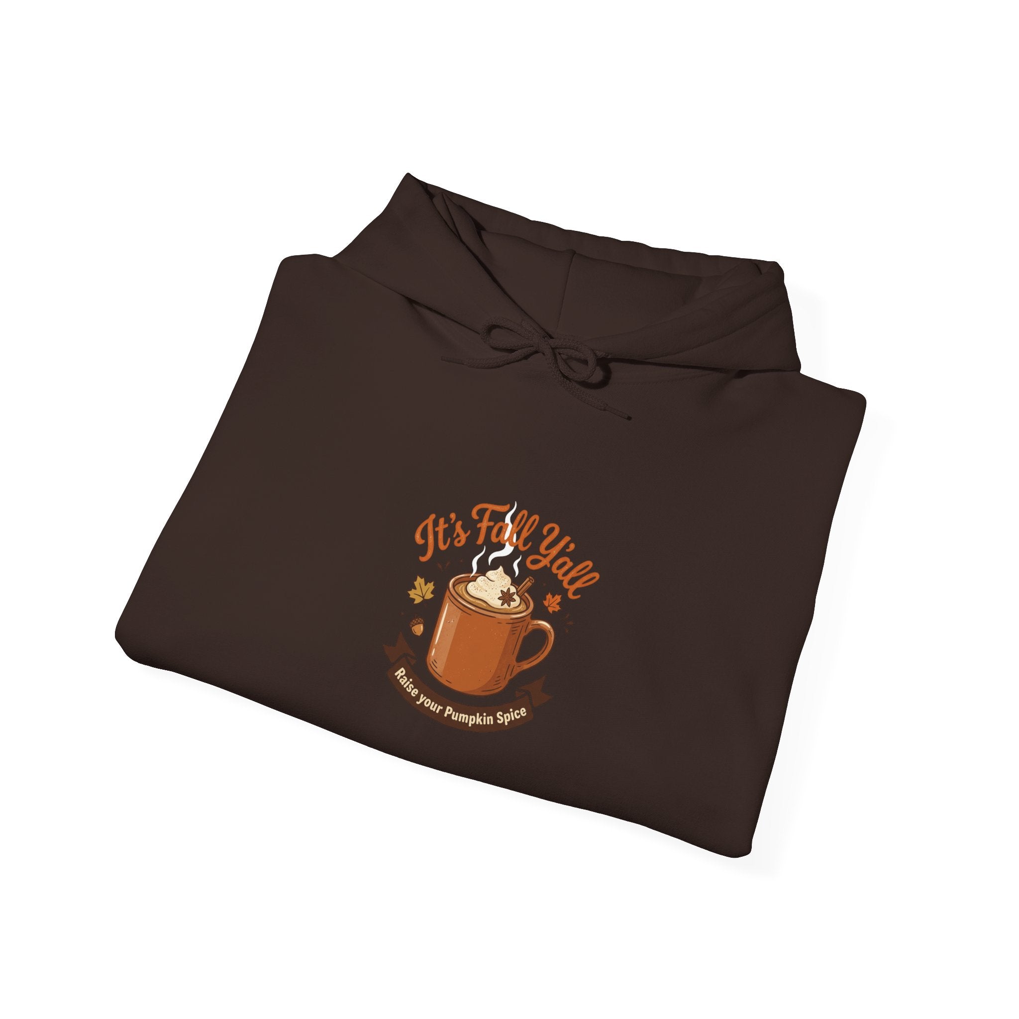 Fall Y'all Coffee Hoodie — Cozy Autumn Mug Graphic Sweatshirt
